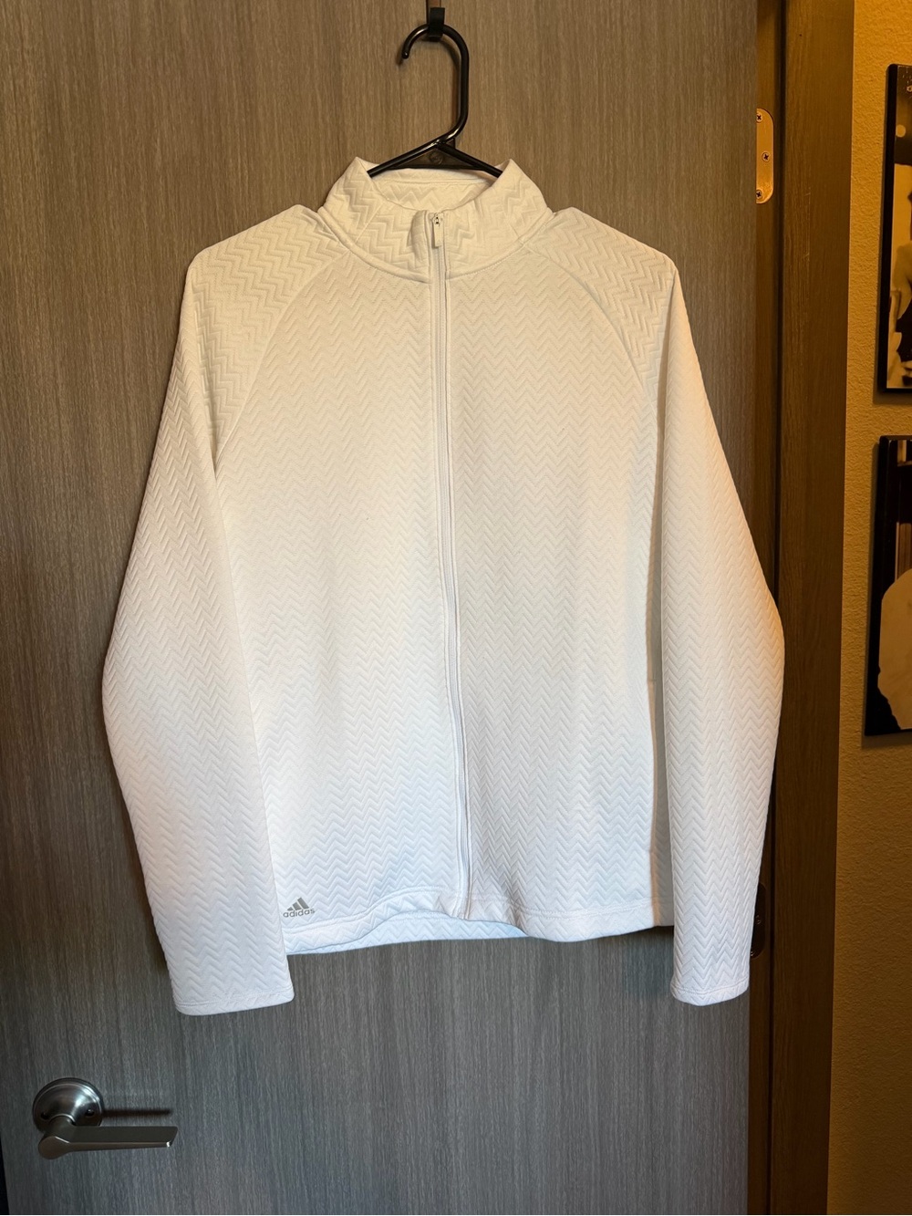 adidas Women’s  White Full-Zip Lightweight Jacket
